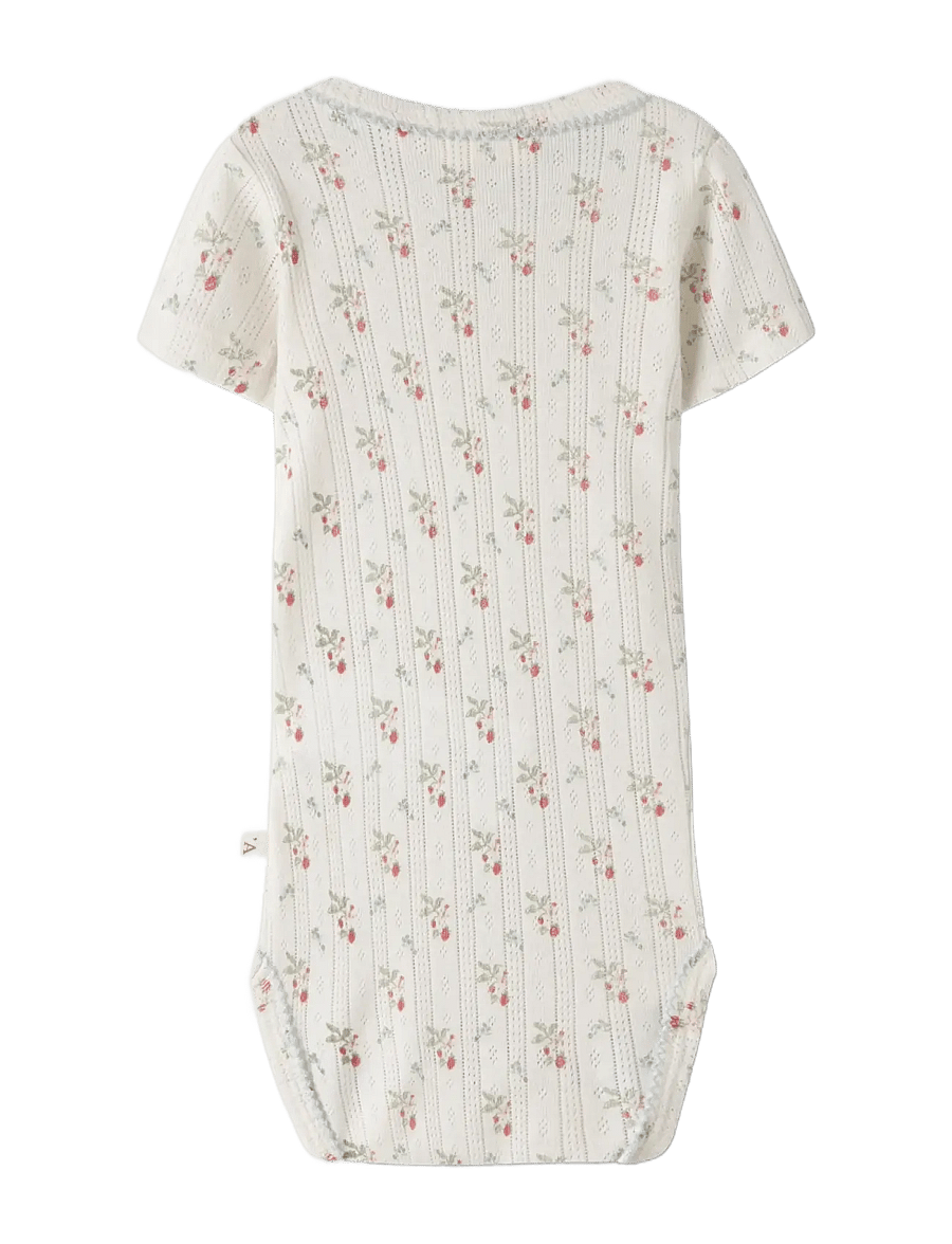Lil'Atelier - NBFRACHELLO DUNA SS SLIM BODY LIL - kortærmede heldragter - coconut milk - 1