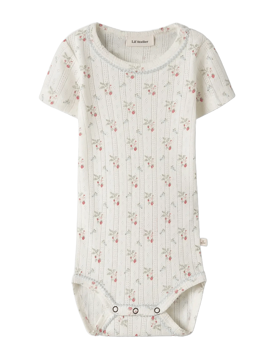 Lil'Atelier - NBFRACHELLO DUNA SS SLIM BODY LIL - kortærmede heldragter - coconut milk - 2