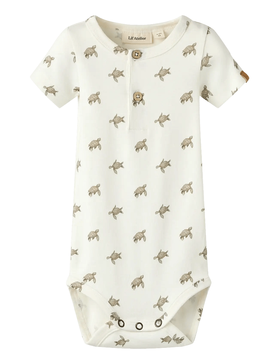 Lil'Atelier - NBMGAYO SAR SS SLIM BODY LIL - kurzärmelig - coconut milk - 0