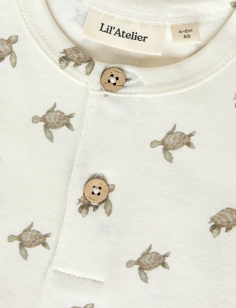 Lil'Atelier - NBMGAYO SAR SS SLIM BODY LIL - kortærmede heldragter - coconut milk - 2