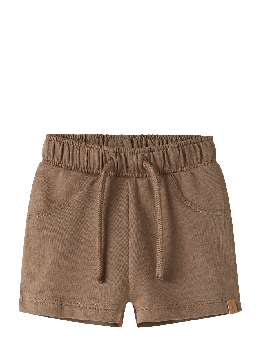 Lil'Atelier - NBNOMAS SWEAT SHORTS LIL - sweatshorts - coca mocha - 0