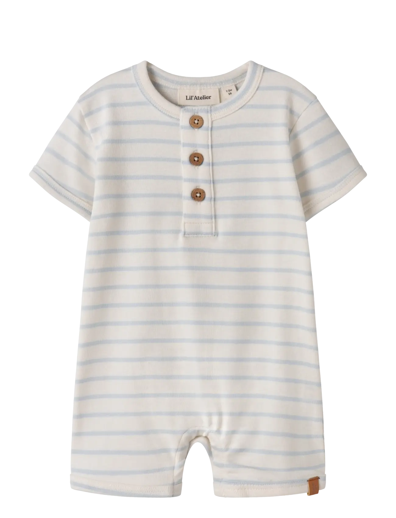 Lil'Atelier Nbngeo Abi Ss Loose Suit Lil, 62, White, Bodysuits > Kortærmede, Børn