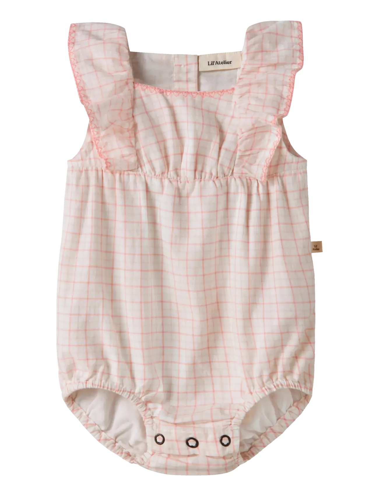 Lil'Atelier NBFHEDDA SL LOOSE BODY SHIRT LIL - Kortermede - COCONUT MILK / pink/rose