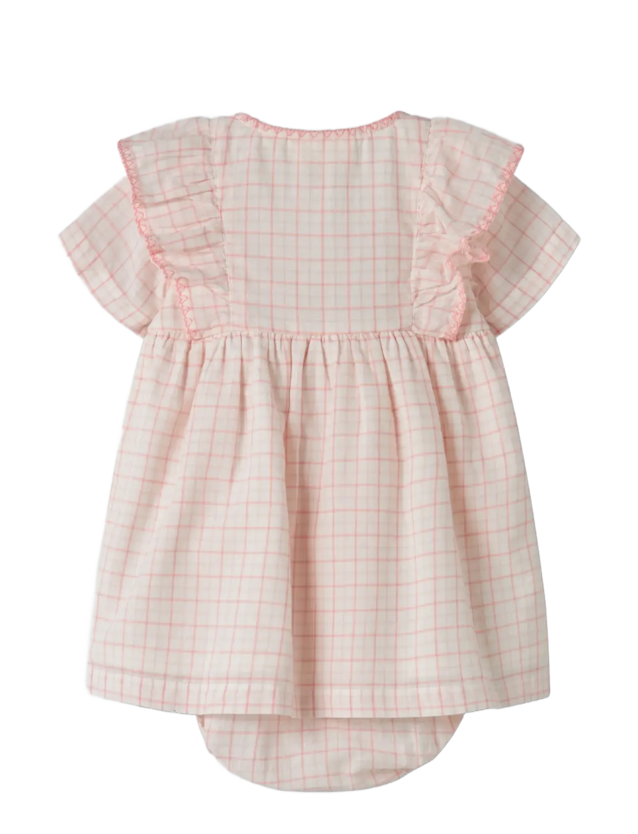 Lil'Atelier - NBFHEDDA SS LOOSE BODY DRESS LIL - robes pour bébés à manches courtes - coconut milk - 1