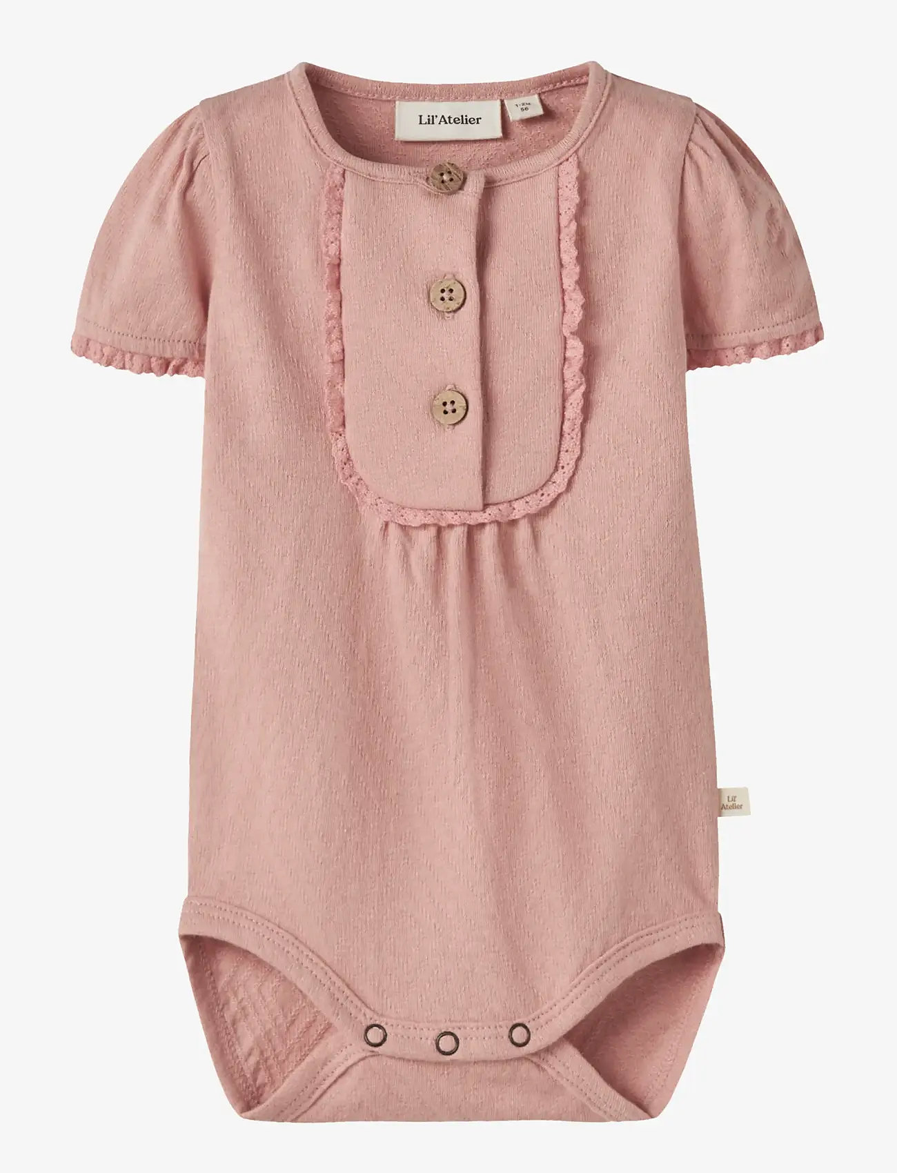 Lil'Atelier - NBFHALINA SS BODY LIL - kortærmede bodyer - rose tan - 0