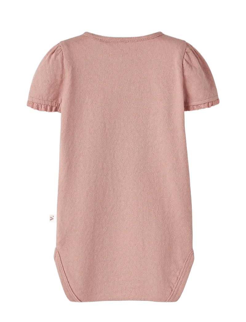 Lil'Atelier - NBFHALINA SS BODY LIL - kortærmede bodyer - rose tan - 1