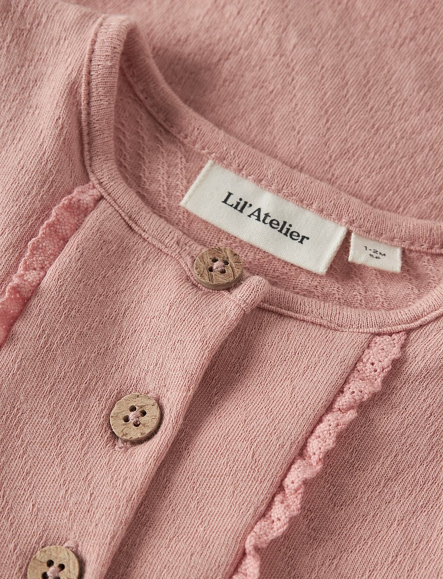 Lil'Atelier - NBFHALINA SS BODY LIL - lühikeste varrukatega bodid - rose tan - 2