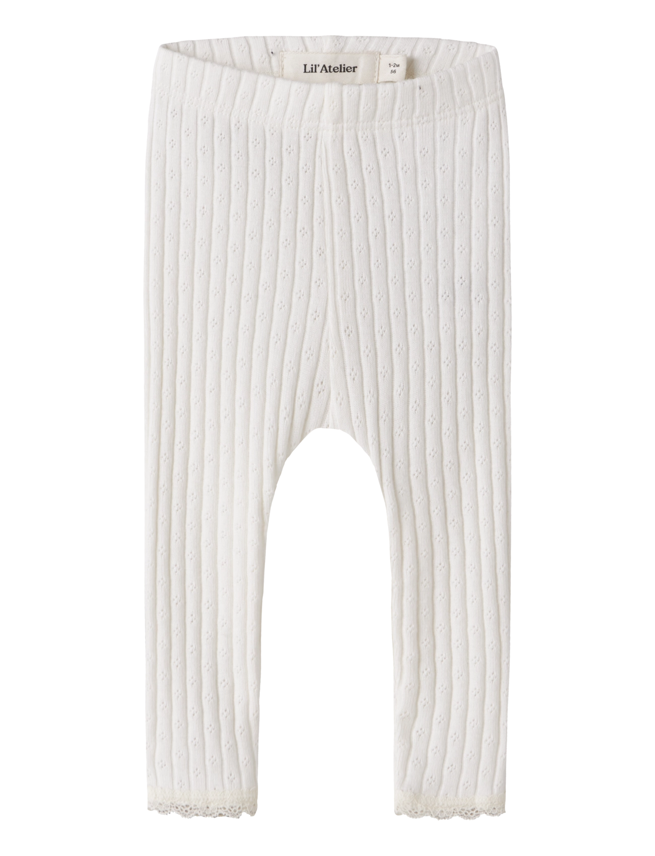 Lil'Atelier NBFHALDIS SLIM LEGGINGS LIL - Retuusid - COCONUT MILK / cream
