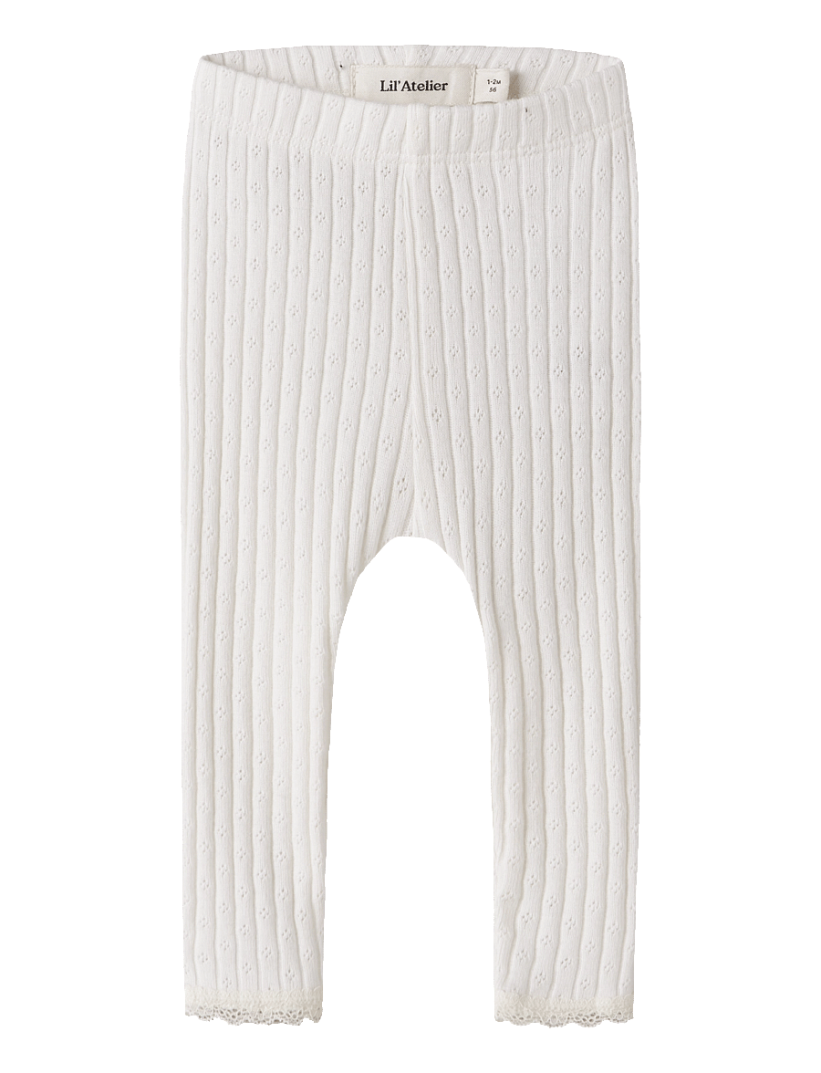 Lil'Atelier - NBFHALDIS SLIM LEGGINGS LIL - leggings - coconut milk - 0