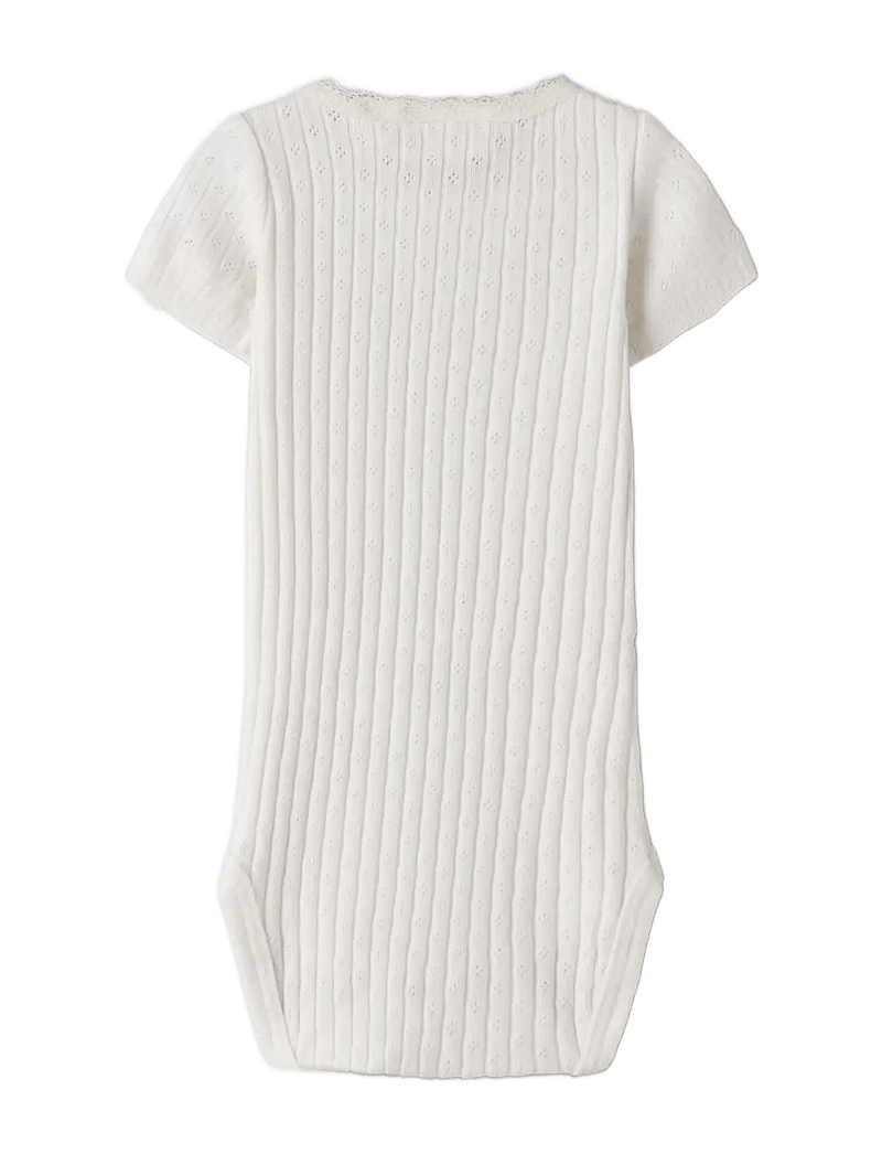 Lil'Atelier - NBFHALDIS SS SLIM BODY LIL - kortærmede bodyer - coconut milk - 1