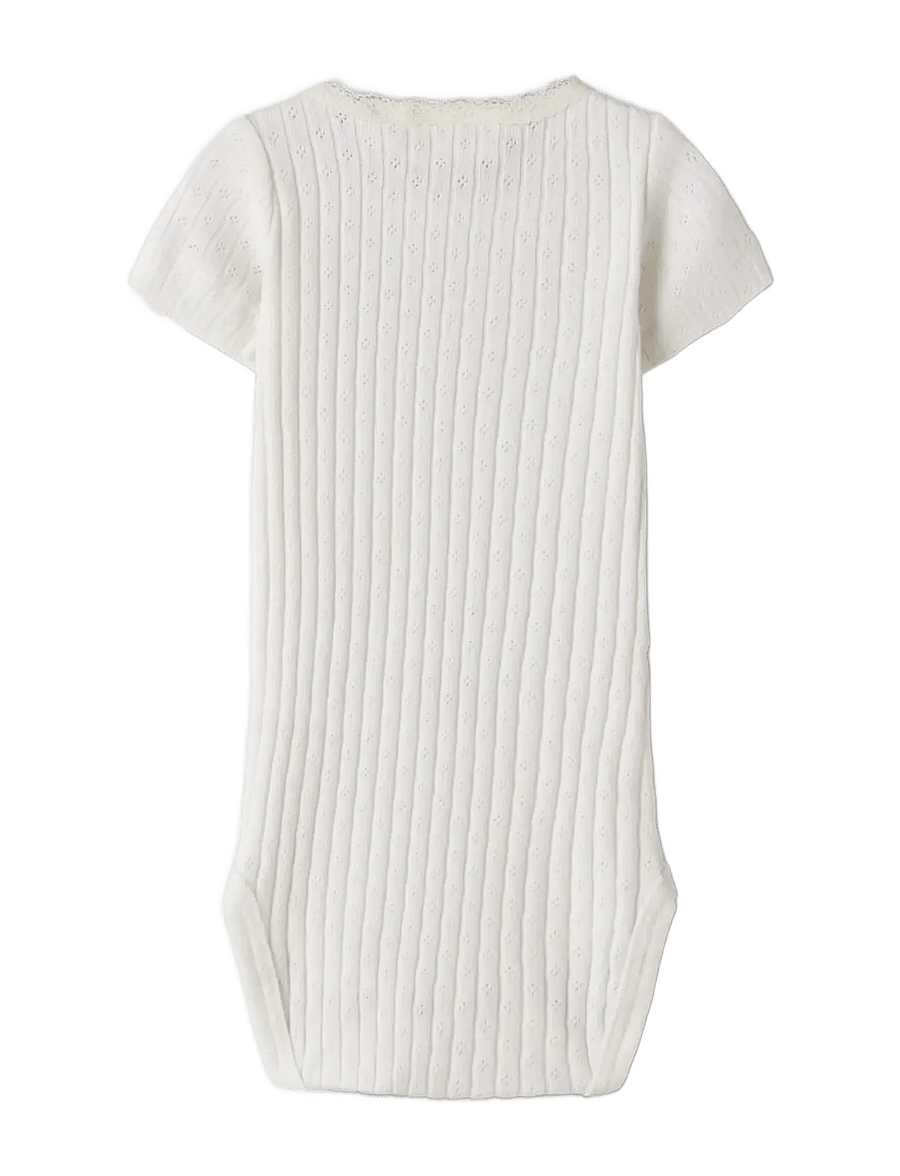 Lil'Atelier - NBFHALDIS SS SLIM BODY LIL - lühikeste varrukatega bodid - coconut milk - 1