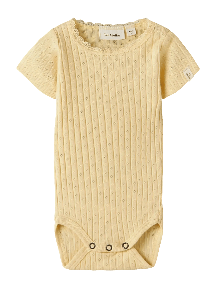 Lil'Atelier - NBFHALDIS SS SLIM BODY LIL - kortærmede bodyer - sunlight - 0