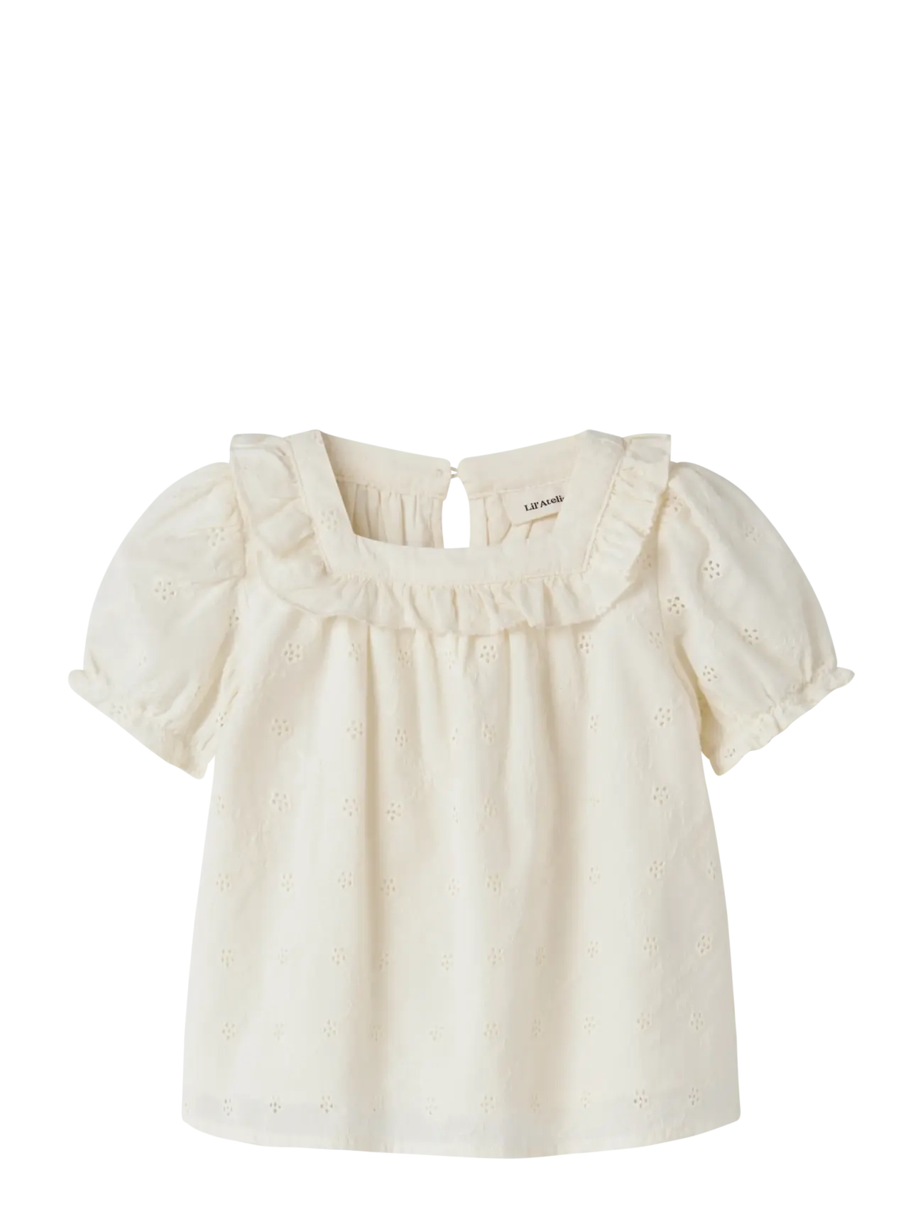 Lil'Atelier Nmfhosa Ss Loose Shirt Lil, 104, Shirts, Creme - Short-sleeved Kinder