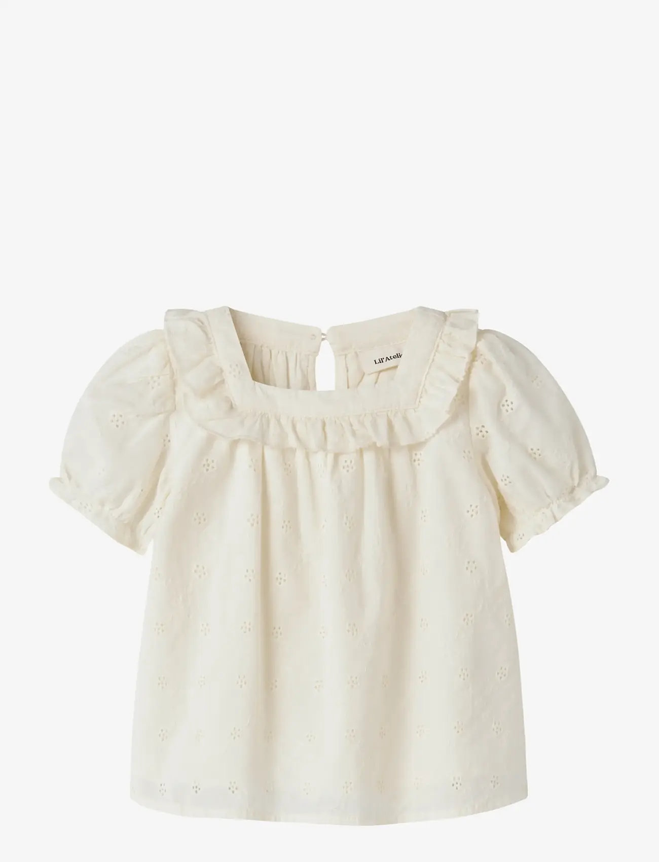 Lil'Atelier - NMFHOSA SS LOOSE SHIRT LIL - kortærmede skjorter - coconut milk - 0