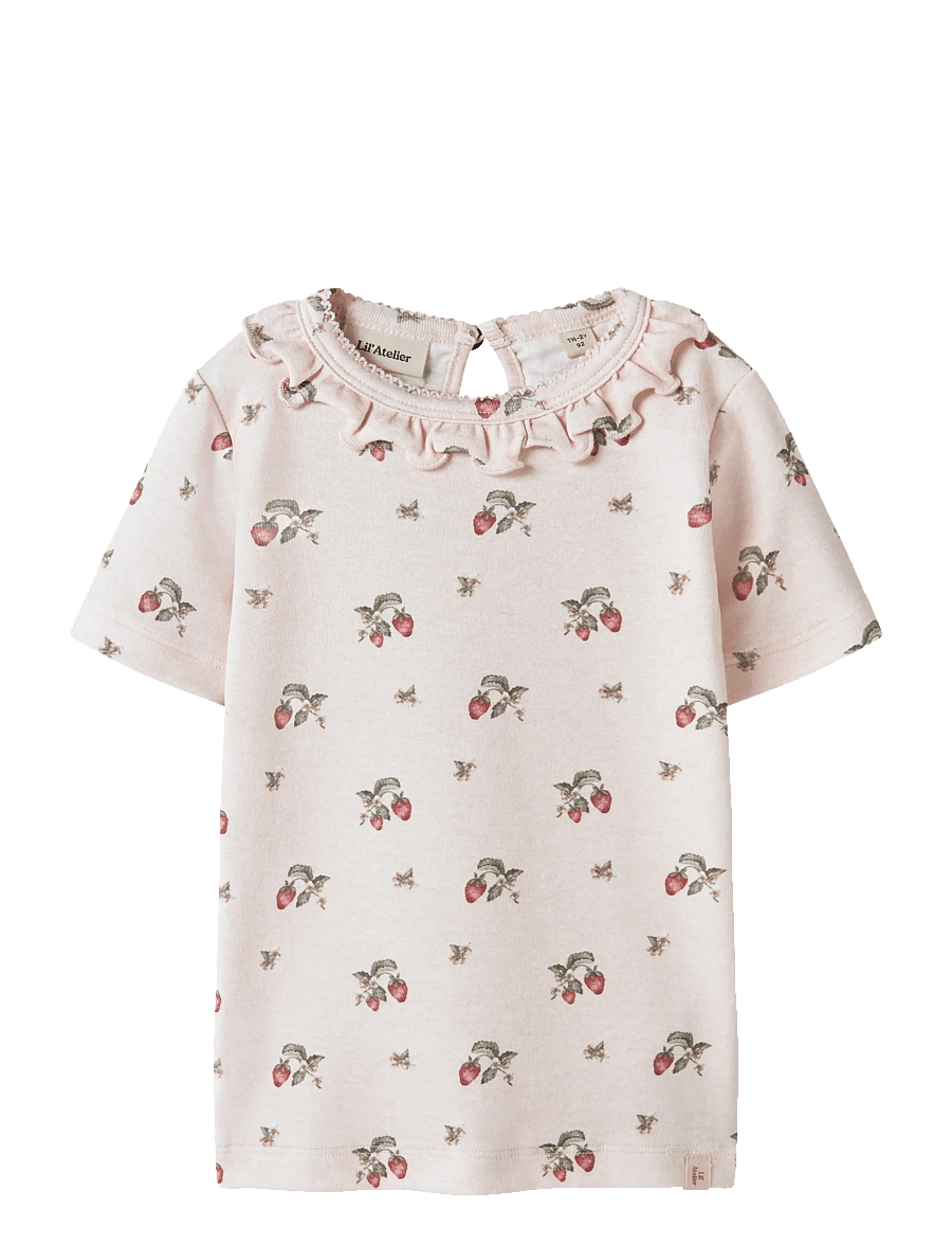 Lil'Atelier - NMFGAYO SER SS SLIM TOP LIL - kortärmade t-shirts - morganite - 0