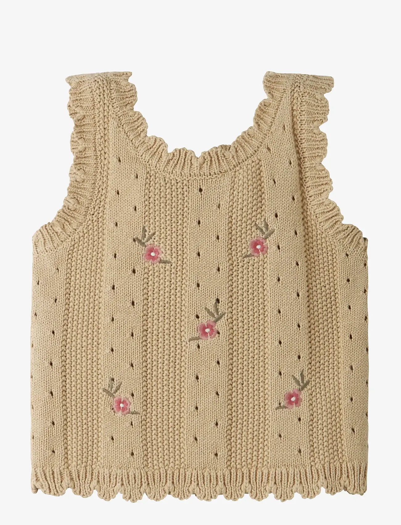 Lil'Atelier - NMFHALYN STRAP KNIT TOP LIL - sommerschnäppchen - mojave desert - 0