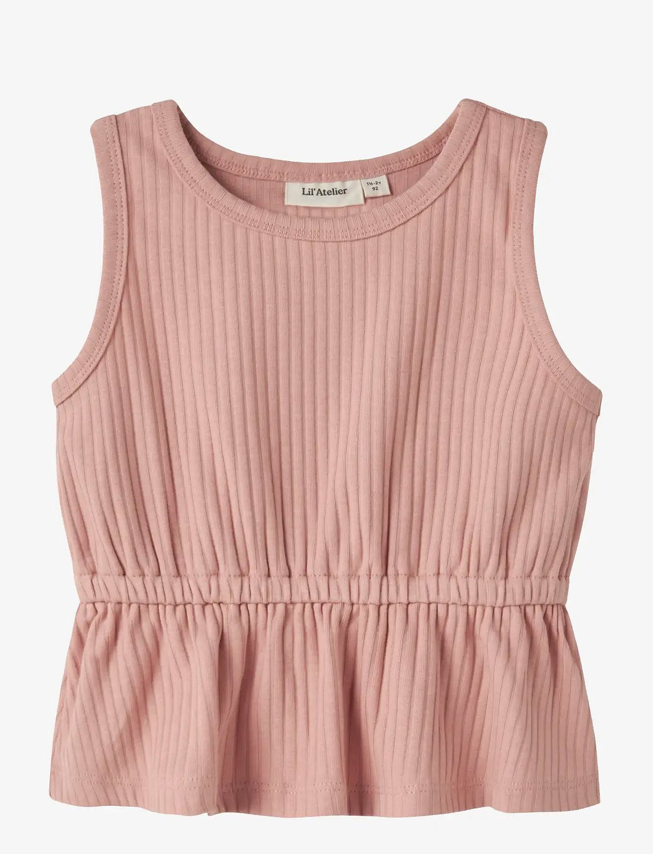 Lil'Atelier - NMFSASELINE SL LOOSE TOP LIL - Ærmeløs undertrøje - rose tan - 0