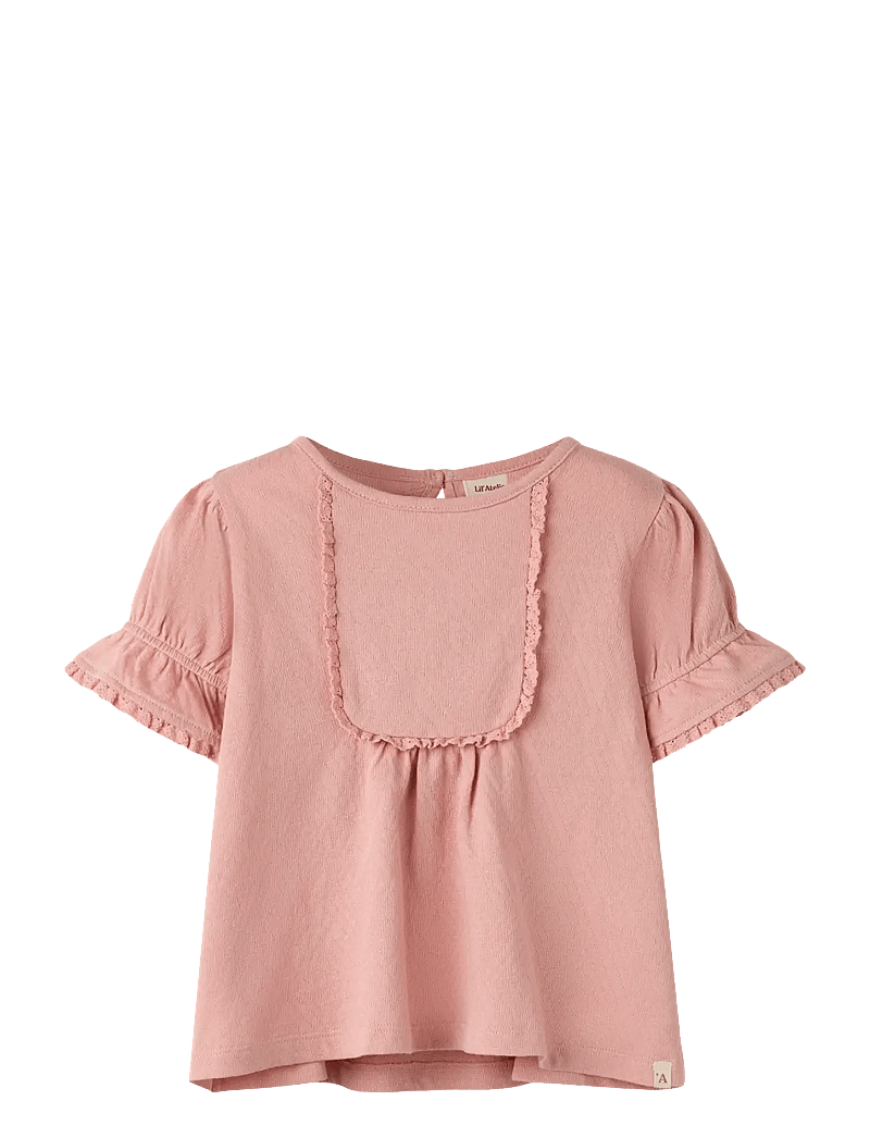 Lil'Atelier - NMFHALINA SS TOP LIL - short-sleeved t-shirts - rose tan - 0