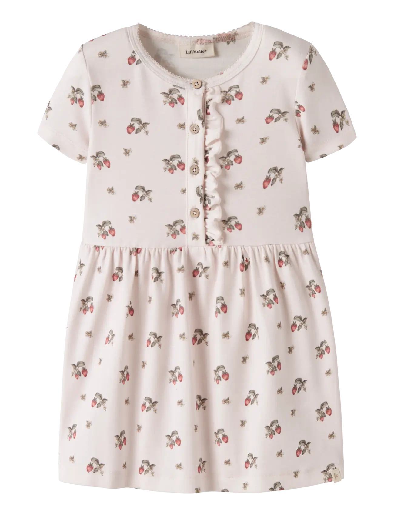 Lil'Atelier NMFGAYO SMI SS DRESS LIL - Clothing - MORGANITE / pink/rose