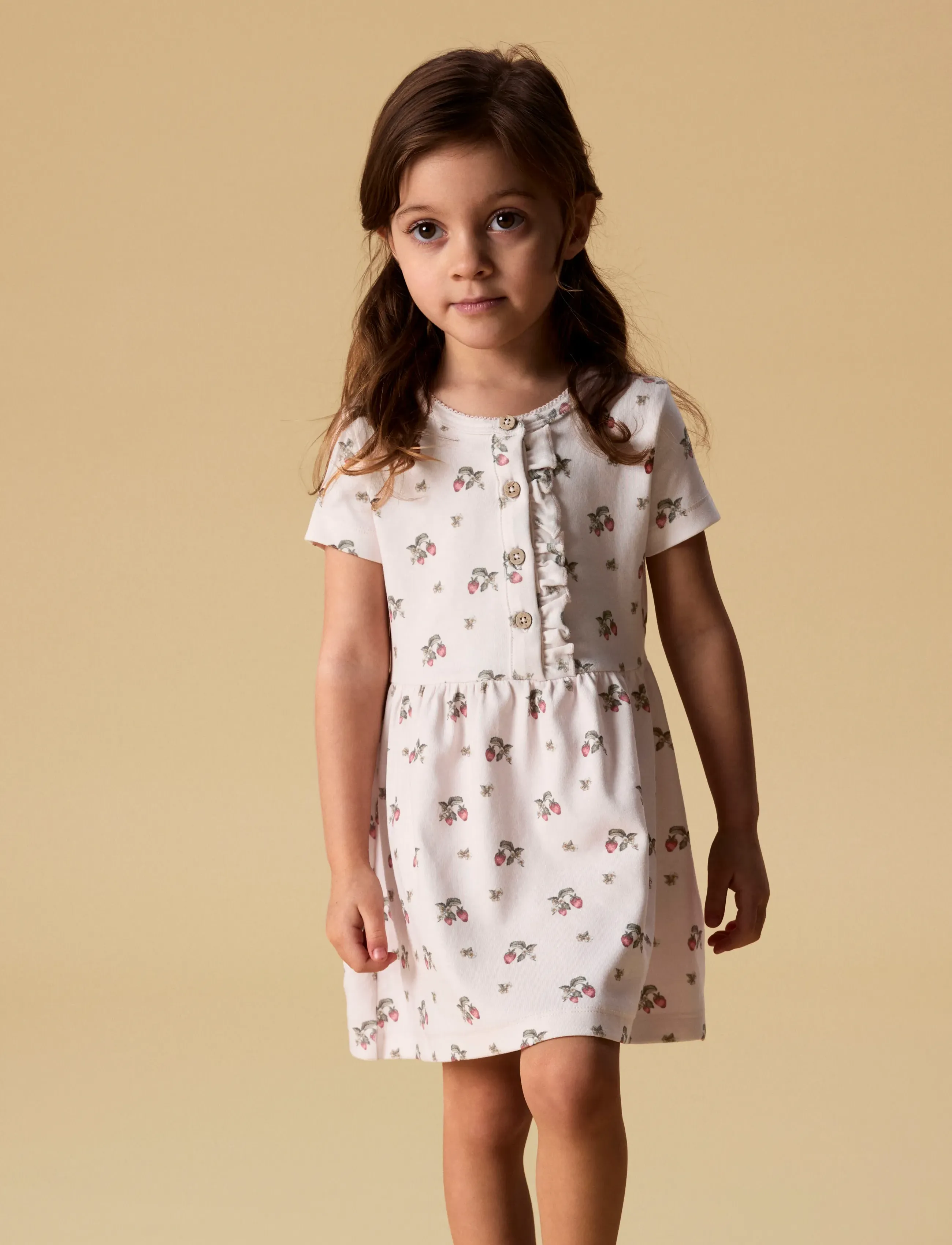Lil'Atelier NMFGAYO SMI SS DRESS LIL - Kjoler & Nederdele - MORGANITE / pink/rose