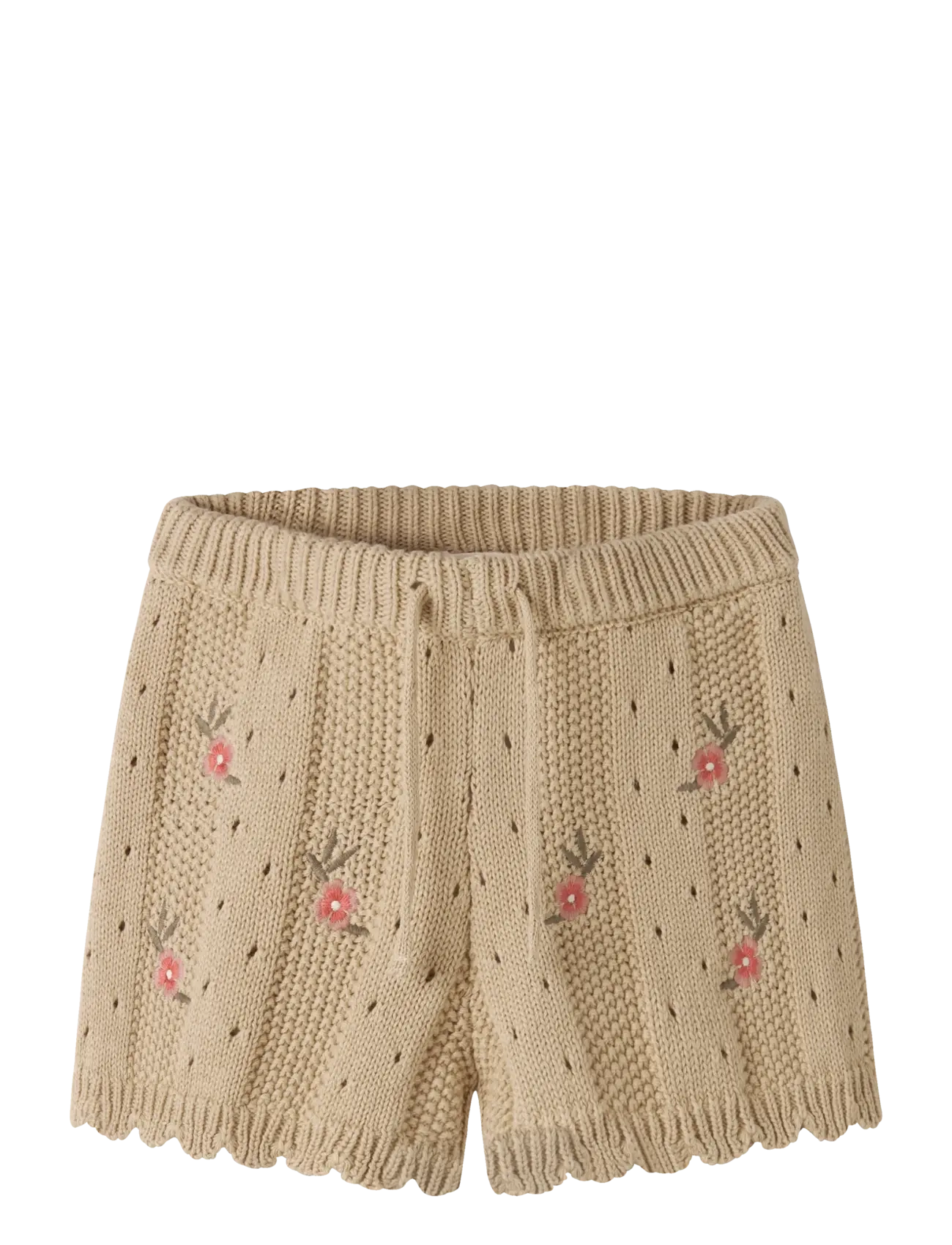 Lil'Atelier Nmfhalyn Wide Knit Shorts Lil, 122, Brown, Shorts > Afslappede Shorts, Børn