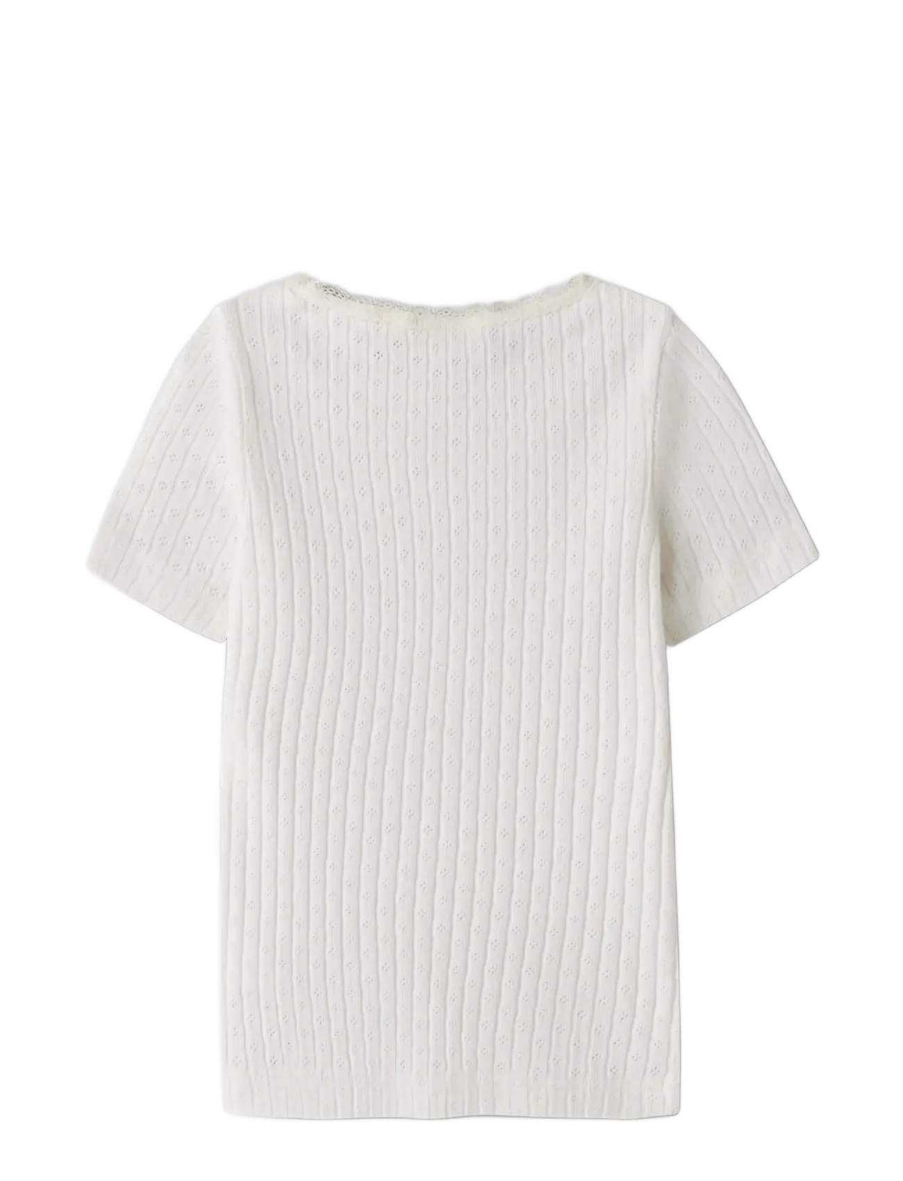 Lil'Atelier - NMFHALDIS SS SLIM TOP LIL - lühikeste varrukatega t-särgid - coconut milk - 1