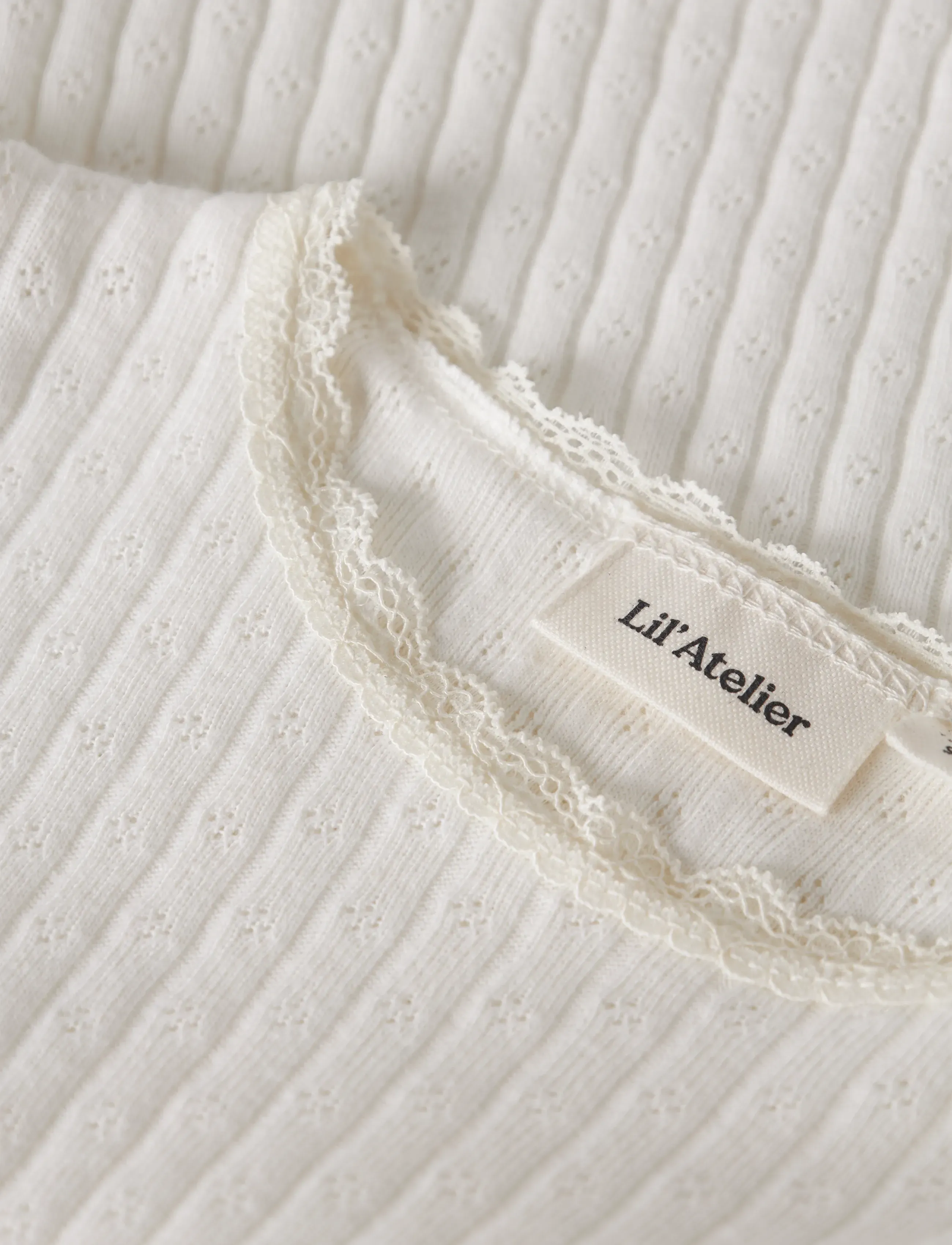 Lil'Atelier - NMFHALDIS SS SLIM TOP LIL - lühikeste varrukatega t-särgid - coconut milk - 2