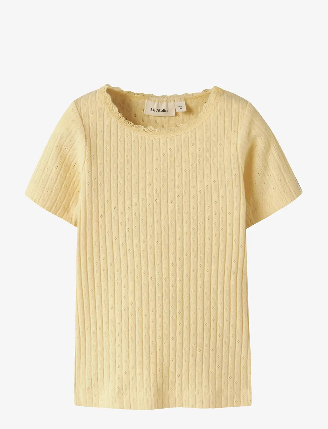 Lil'Atelier - NMFHALDIS SS SLIM TOP LIL - kortærmede t-shirts - sunlight - 0