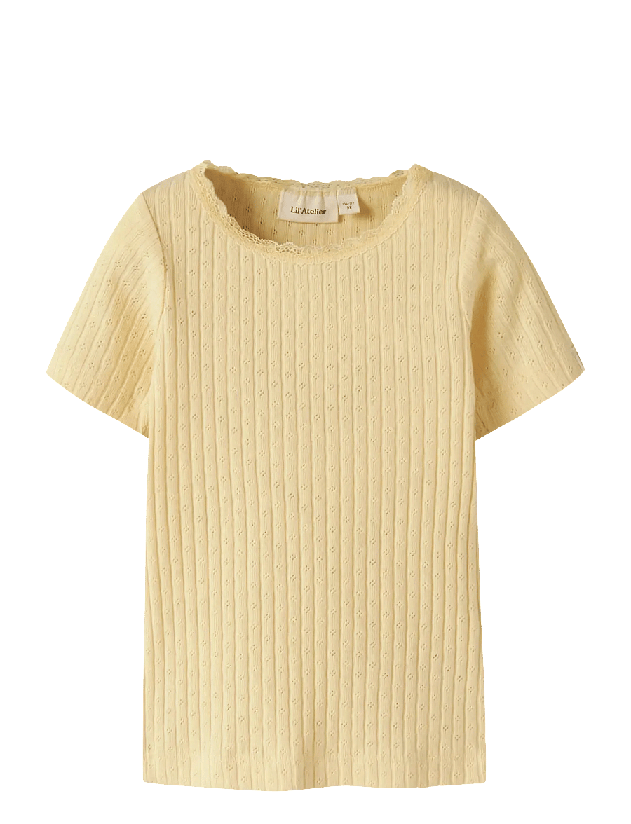 Lil'Atelier - NMFHALDIS SS SLIM TOP LIL - lyhythihaiset t-paidat - sunlight - 0