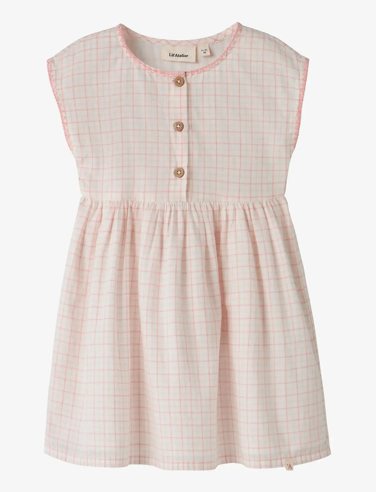 Lil'Atelier - NMFHEDDA SL DRESS LIL - sleeveless baby dresses - coconut milk - 0