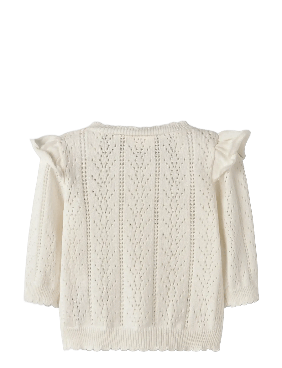 Lil'Atelier - NBFJELA LS KNIT CARD LIL - cardigans - coconut milk - 1