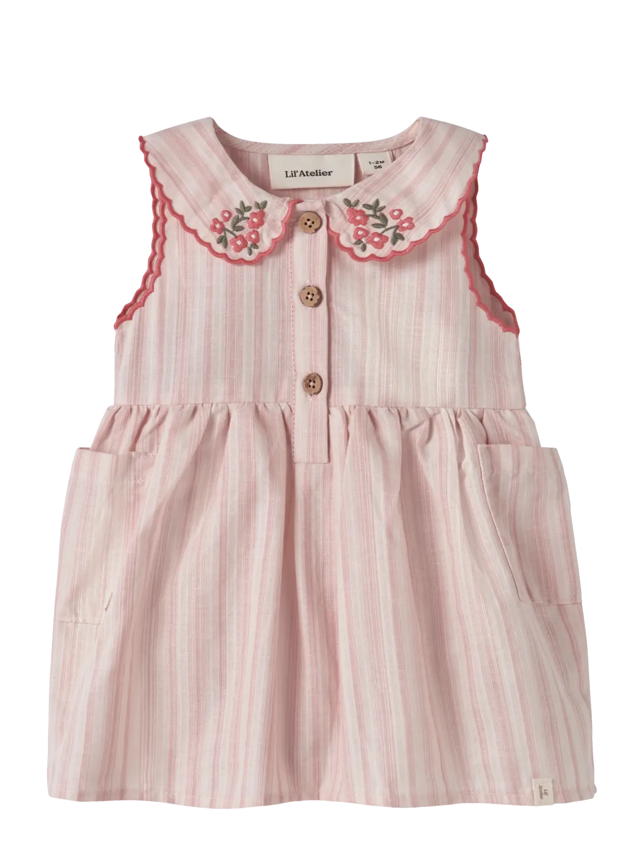 Lil'Atelier NBFJERA SL LOOSE BODY DRESS LIL - Imik 0-2 aastat - MORGANITE / pink/rose