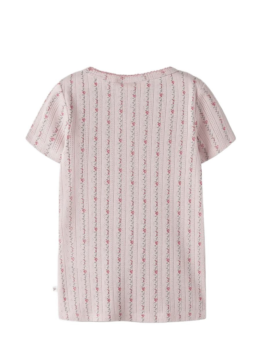Lil'Atelier - NMFRACHELLO DAP SS SLIM TOP LIL - kurzärmelige - morganite - 1