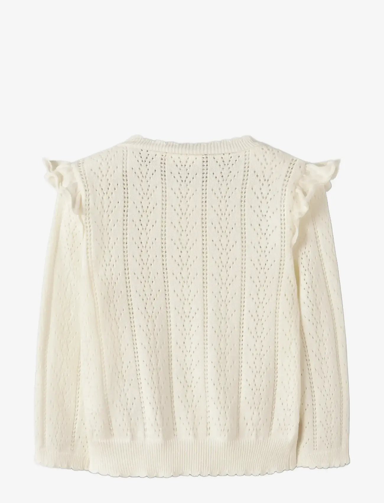 Lil'Atelier - NMFJELA LS KNIT CARD LIL - cardigans - coconut milk - 1