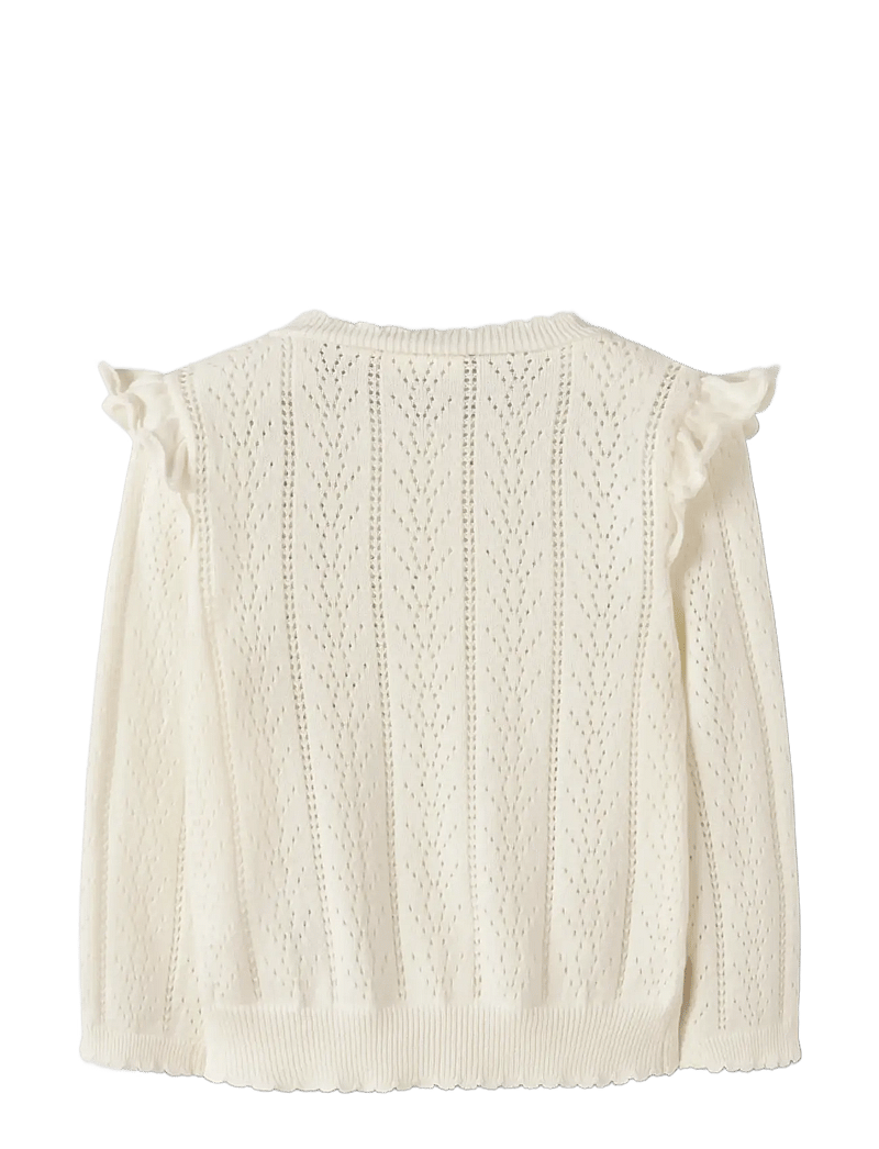 Lil'Atelier - NMFJELA LS KNIT CARD LIL - cardigans - coconut milk - 1