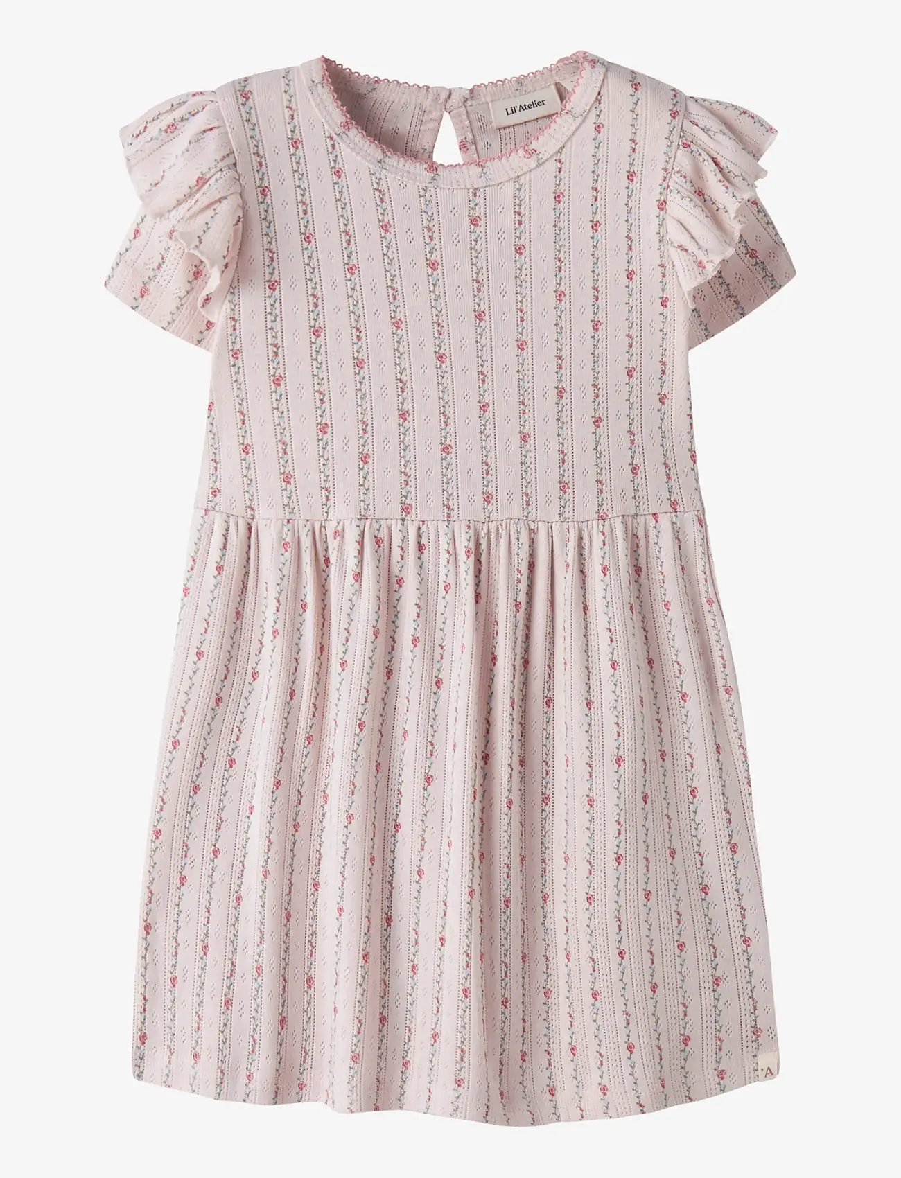 Lil'Atelier - NMFRACHELLO DUNA SS DRESS LIL - kortærmede hverdagskjoler - morganite - 0
