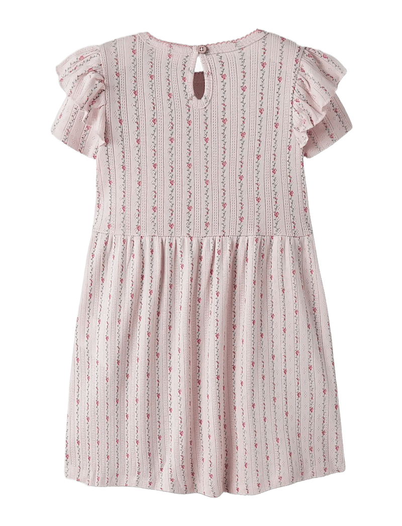 Lil'Atelier - NMFRACHELLO DUNA SS DRESS LIL - kurzärmelige freizeitkleider - morganite - 1
