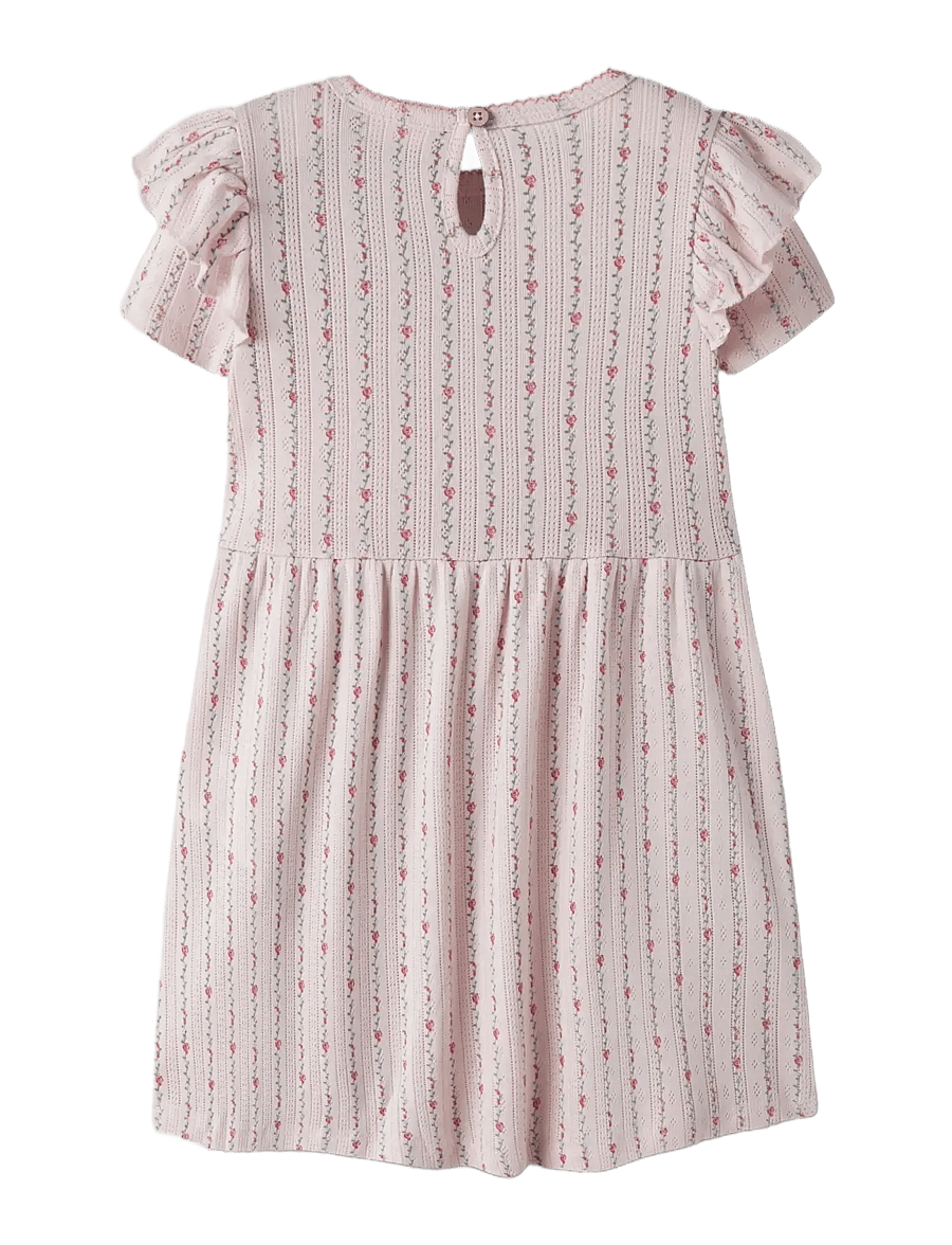 Lil'Atelier - NMFRACHELLO DUNA SS DRESS LIL - kurzärmelige freizeitkleider - morganite - 1