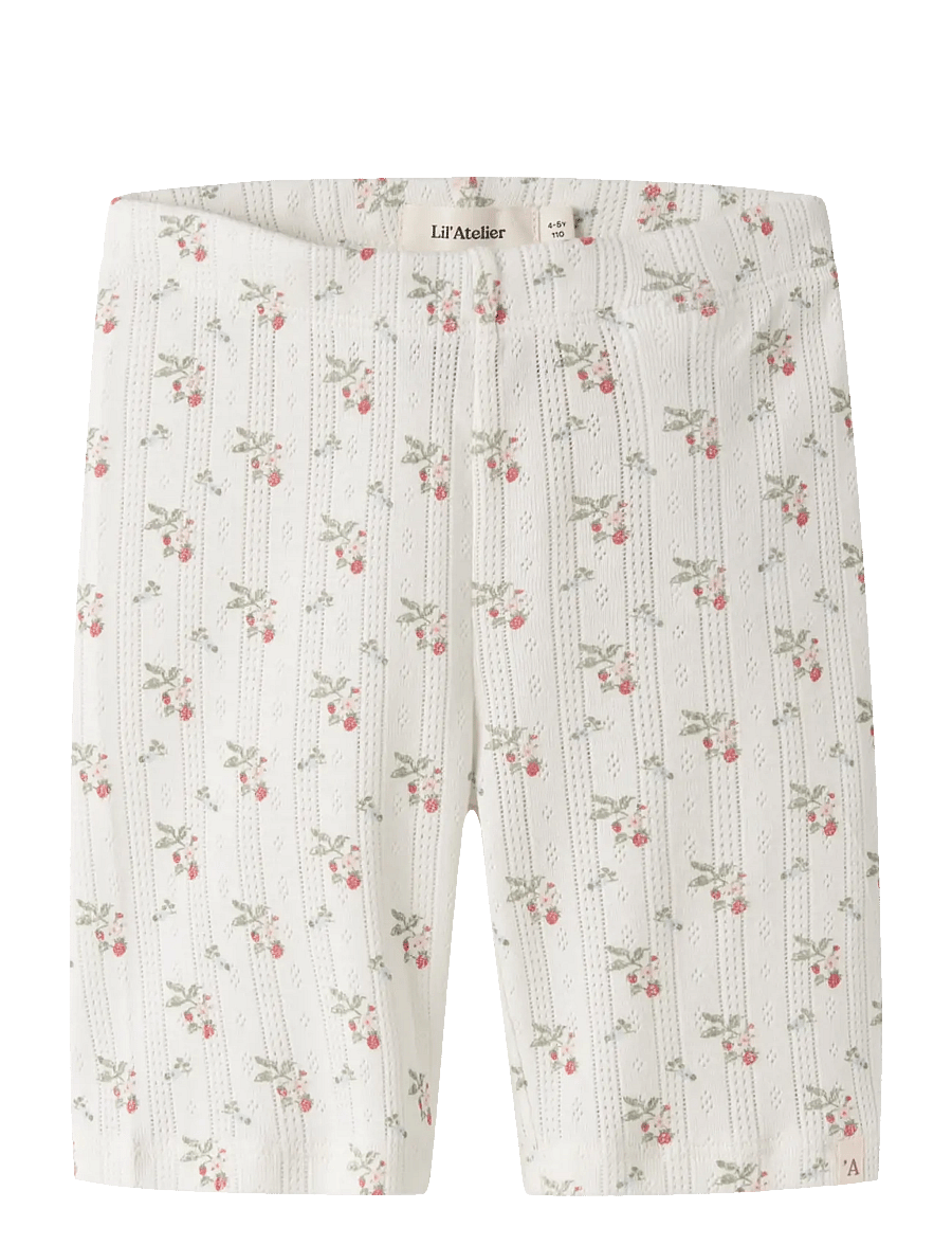 Lil'Atelier - NMFRACHELLO DUNA SLIM BIKER SHORTS LIL - dviratininkų šortai - coconut milk - 0