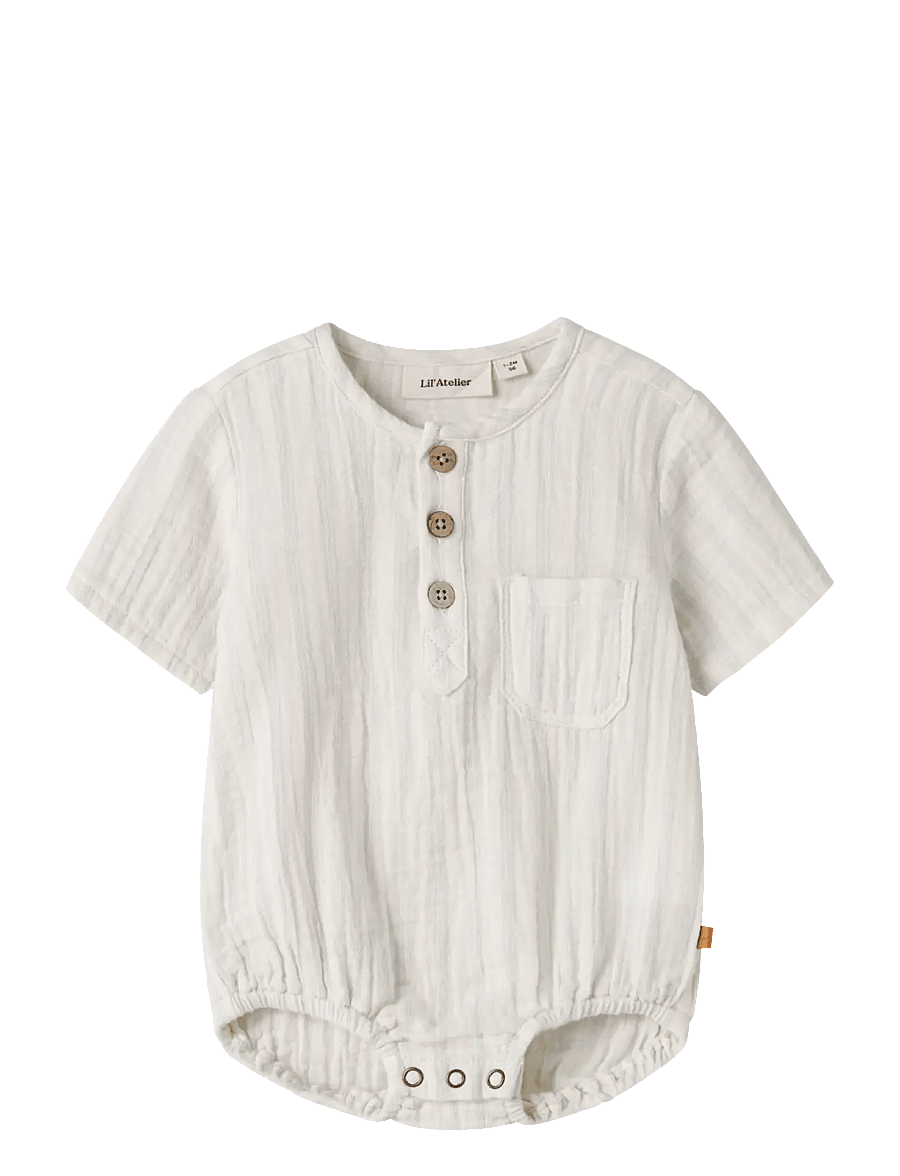Lil'Atelier - NBMHAGI SS LOOSE SHIRT BODY LIL - À manches courtes - coconut milk - 0
