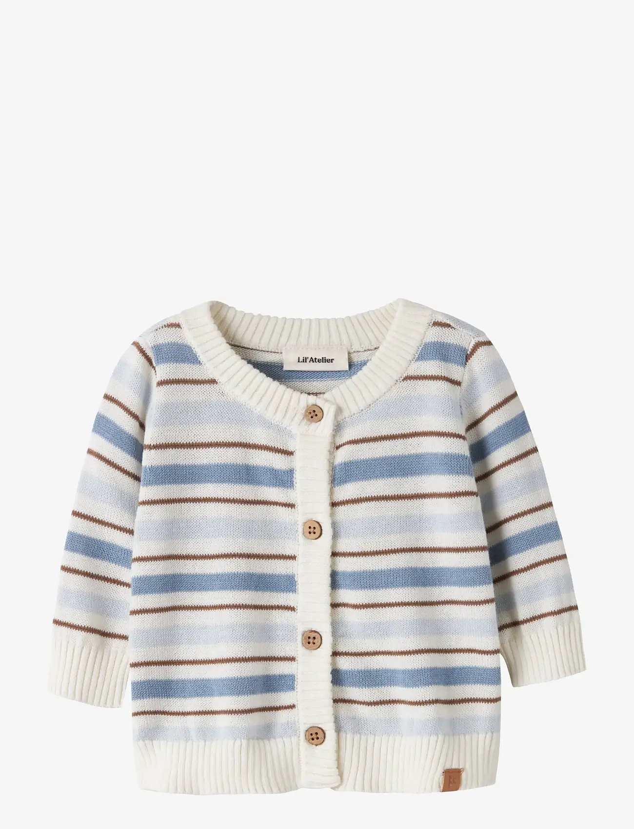 Lil'Atelier - NBMHITO LS KNIT CARD LIL - cardigans - coconut milk - 0