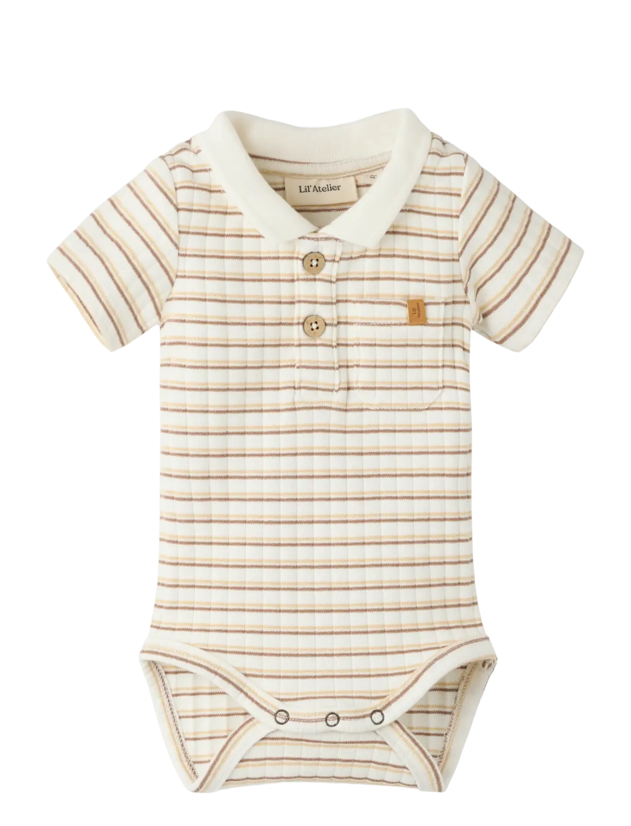 Lil'Atelier NBMHALDUR SS SLIM BODY LIL - Strampler - COCONUT MILK / cream