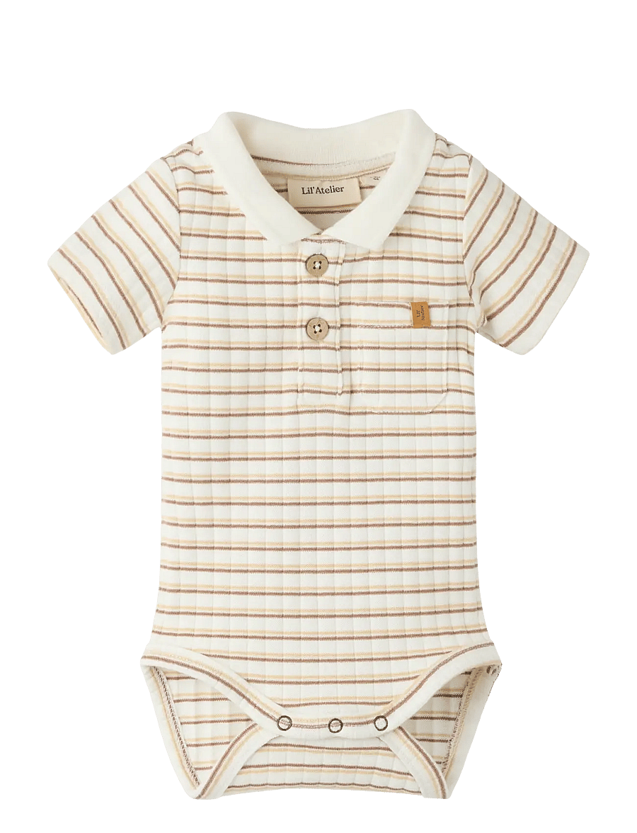 Lil'Atelier - NBMHALDUR SS SLIM BODY LIL - kurzärmelig - coconut milk - 0