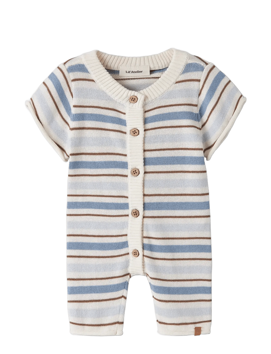 Lil'Atelier - NBMHITO SS KNIT SUIT LIL - kurzärmelig - coconut milk - 0