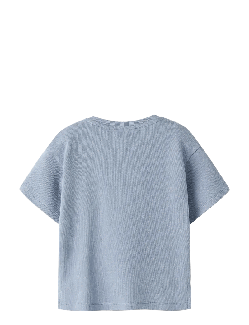 Lil'Atelier - NMMDIAS LOP SS LOOSE SWEAT LIL - kortærmede t-shirts - dusty blue - 1