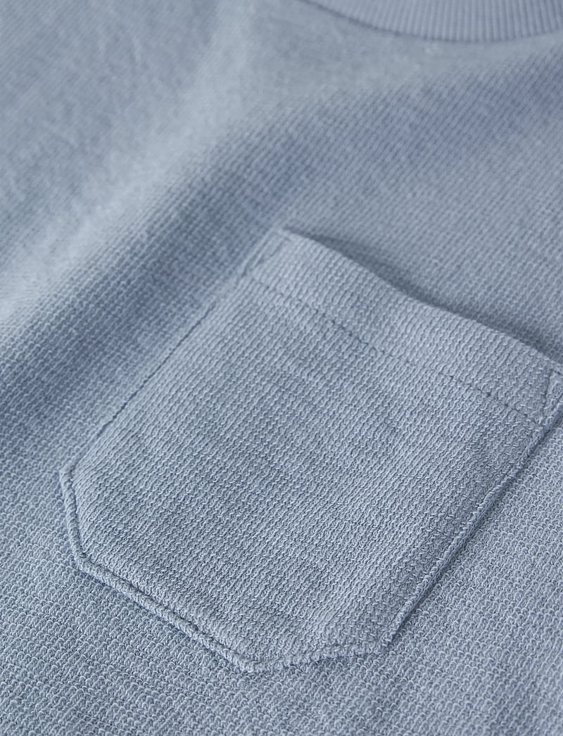 Lil'Atelier - NMMDIAS LOP SS LOOSE SWEAT LIL - kortærmede t-shirts - dusty blue - 2