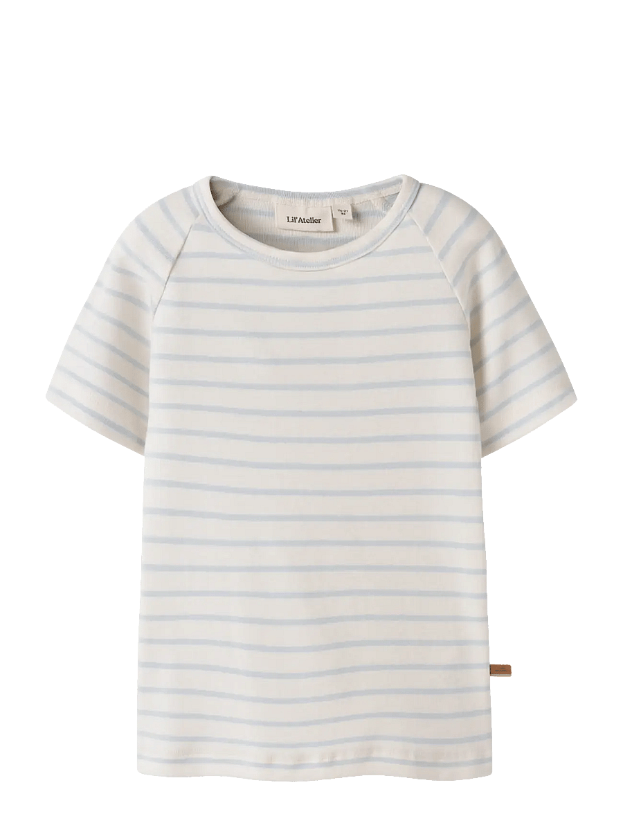 Lil'Atelier - NMNGEO ANC SS SLIM TOP LIL - kortærmede t-shirts - coconut milk - 0