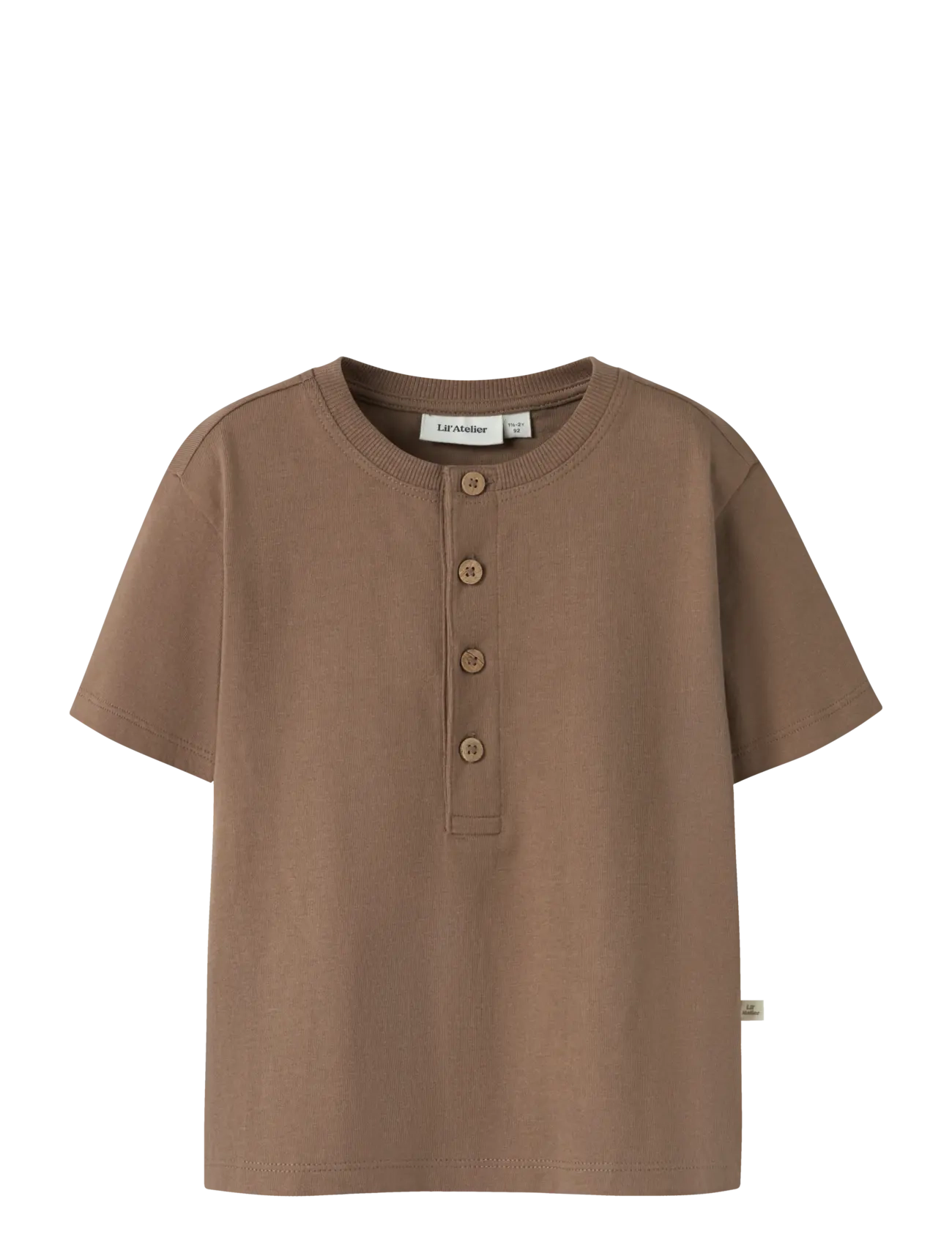 LIL'ATELIER Nmmdolan Len Ss Loose Oberteil Lil Braun - 110 - Kinder