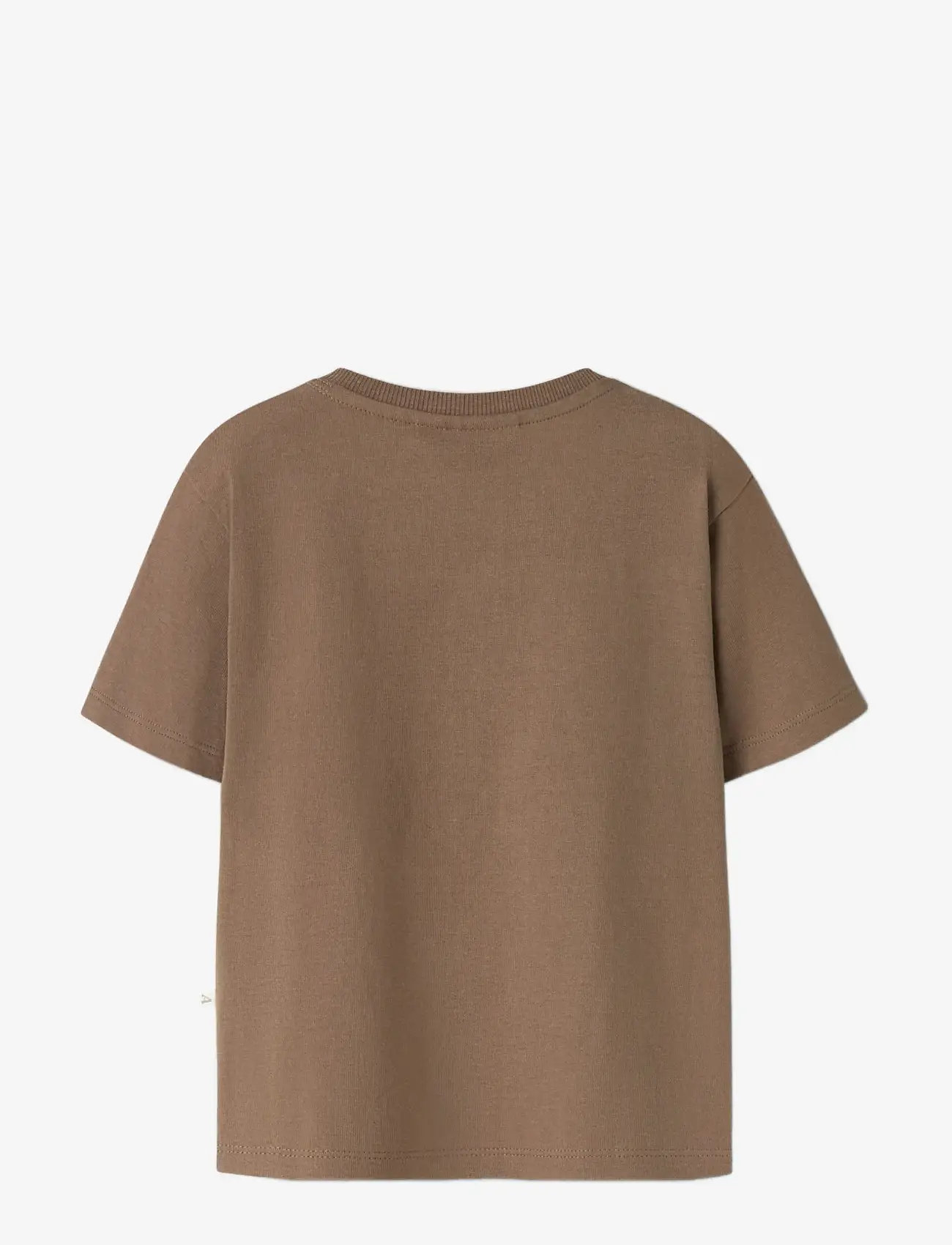 Lil'Atelier - NMMDOLAN LEN SS LOOSE TOP LIL - kortærmede t-shirts - coca mocha - 1