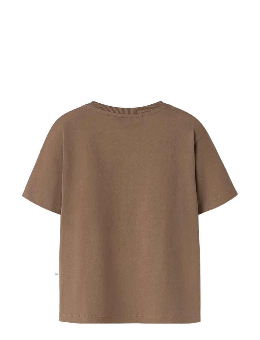 Lil'Atelier - NMMDOLAN LEN SS LOOSE TOP LIL - korte mouwen - coca mocha - 1